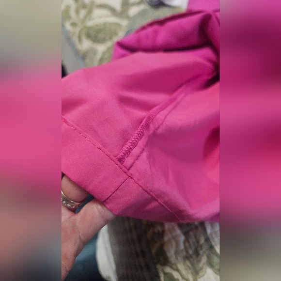 LIKELY Crew Neck Midriff Cutout Sleeveless Tailored Mini Dress. Hot Pink. Size 0 - Picture 6 of 13